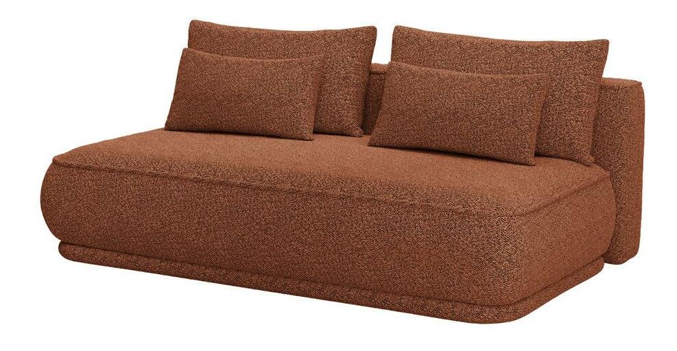 Pohovka trojsedačka Lesanna (medená + čierna)