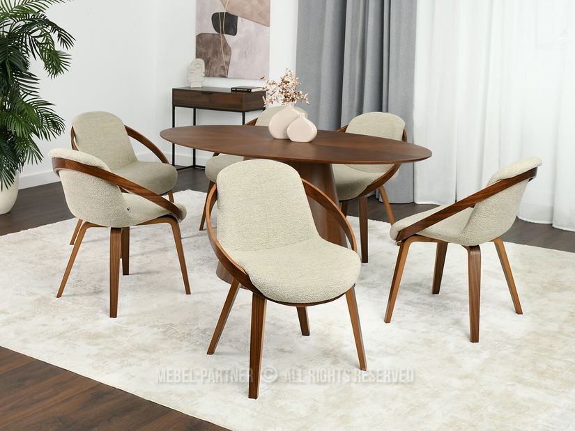 Szék Lila K (bézs + dió)