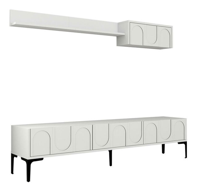 Obývacia stena Bipemu 4 (biela + čierna)