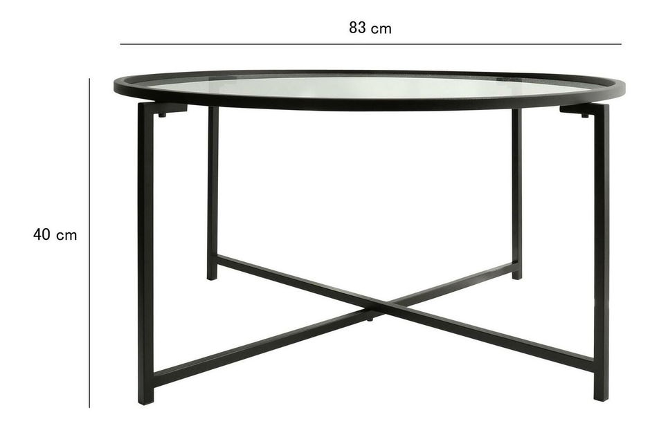 Konferenčný stolík Sunrise (matná čierna)