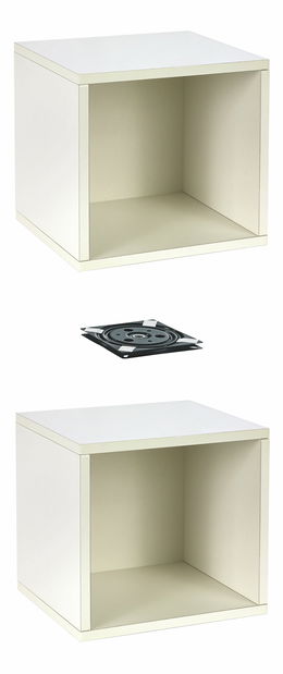 Kisszekrény Aero White (kisajtókkal) (fehér)