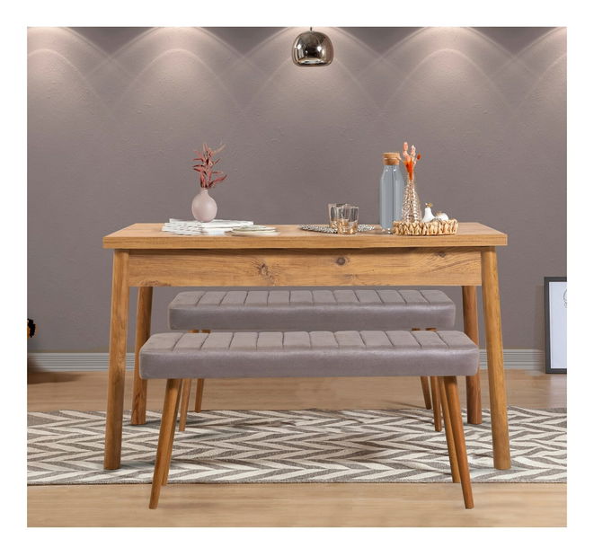 Set mobilier sufragerie Contigo (Pin + gri)