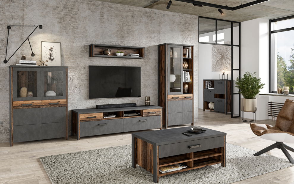 Vitrin Buena Typ 12 (old style + sötét fa)