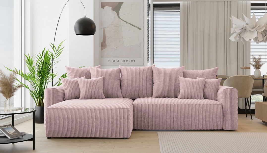 Kutna garnitura Baria (L) (puderasto ružičasta)