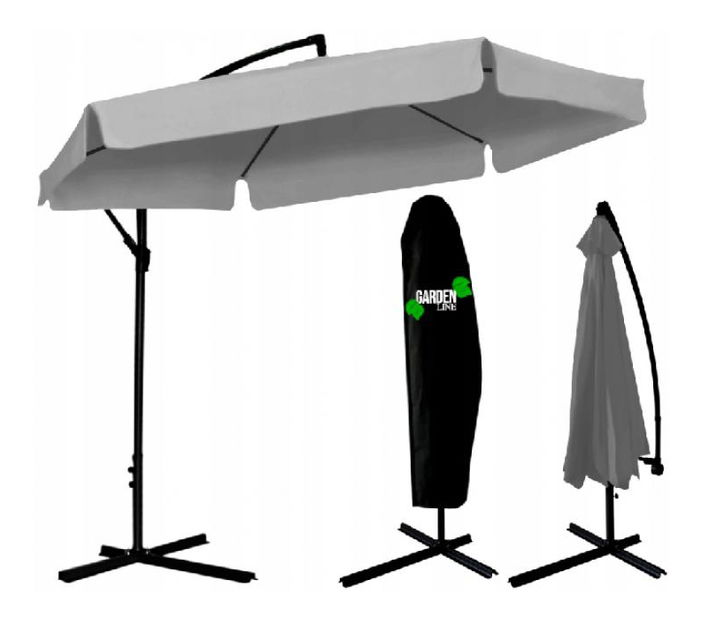 Kerti napernyő Rona 2 (szürke)