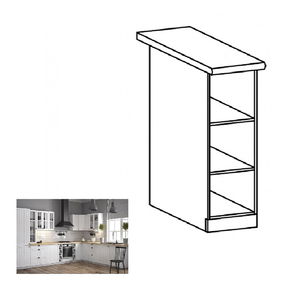 Donji kuhinjski stalak s policama D20P Provansa (bijeli)