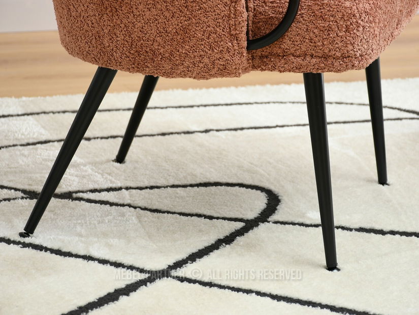 Fotelja Carma F (bakar + crna)