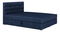 Franciaágy  Boxspring 180x200 cm Waller (sötétkék) (ágyráccsal és matraccal)