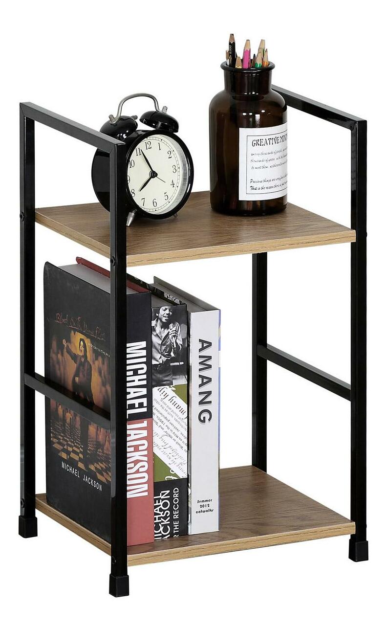 Regál Garantizada (dub + čierna)