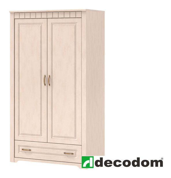Šatníková skriňa Decodom Lirot Typ 26 (vanilka patina)