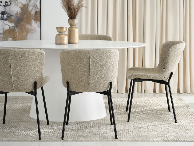 Stolica Kirkland (bež + crna)