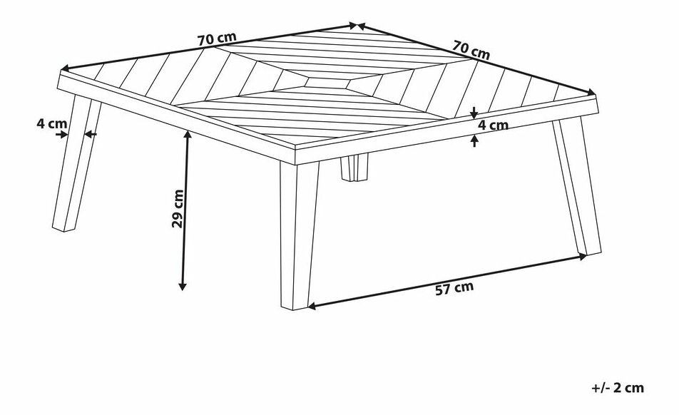 Măsuță de cafea Blas (lemn deschis)