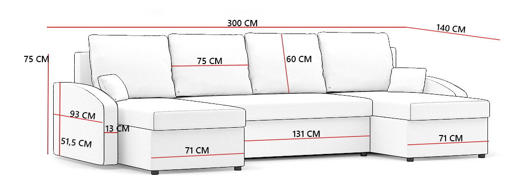 Rohová sedačka Salim (hnedá + cappuccino)