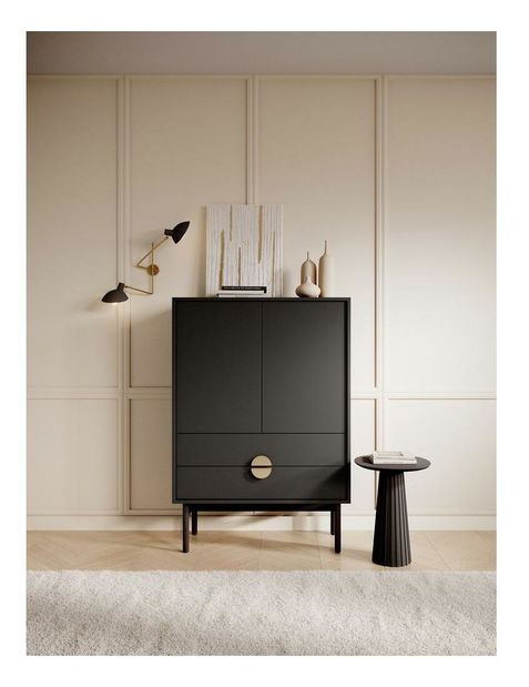 Komód Stellia S8 (fekete)