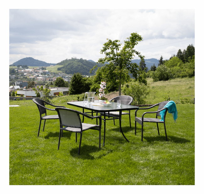 Záhradná stolička Blingo (sivá)