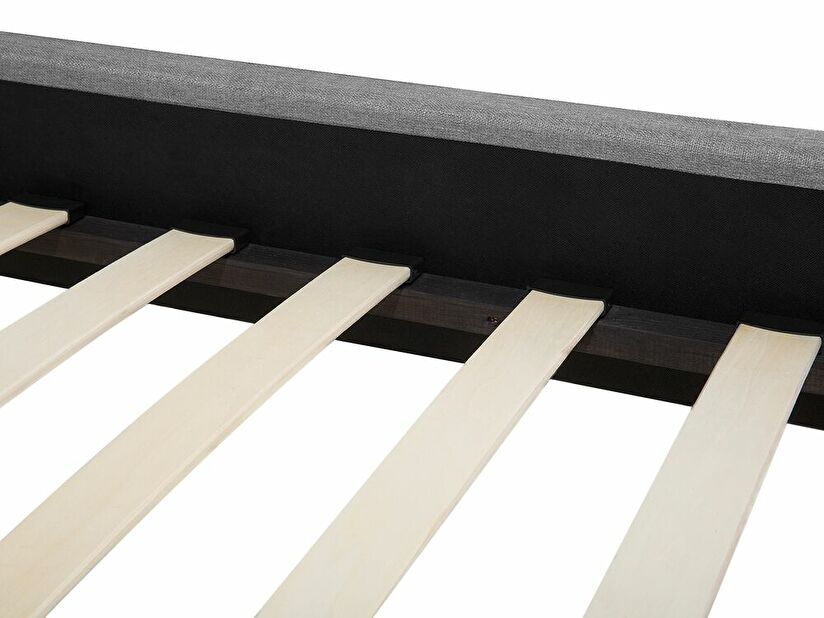 Manželská posteľ 140 cm COLLETTE (s roštom) (sivá)