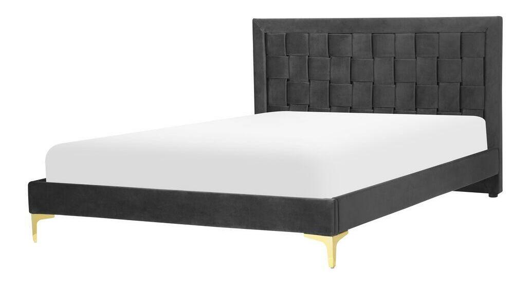 Manželská posteľ 140 cm Linux (čierna)