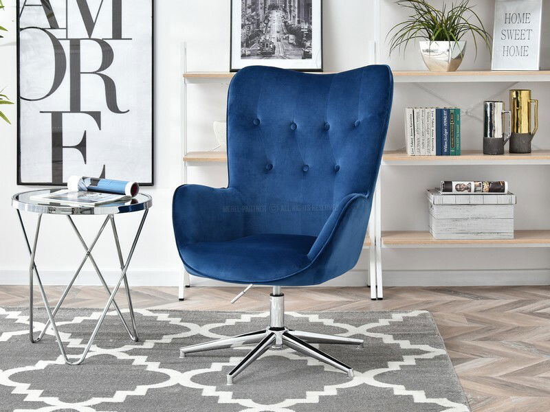 Kreslo Truni (námornícka + chrómová)