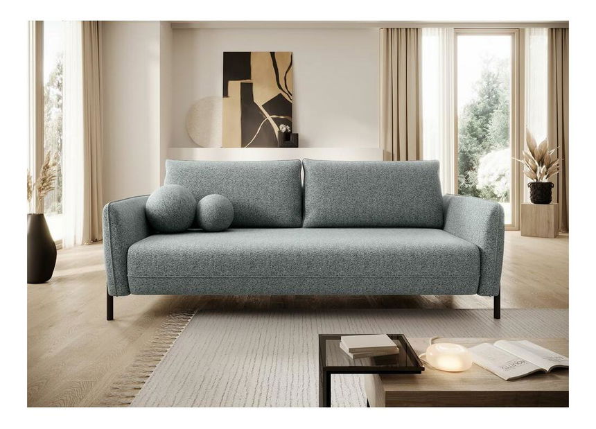 Canapea trei locuri Veratta (gri + negru)