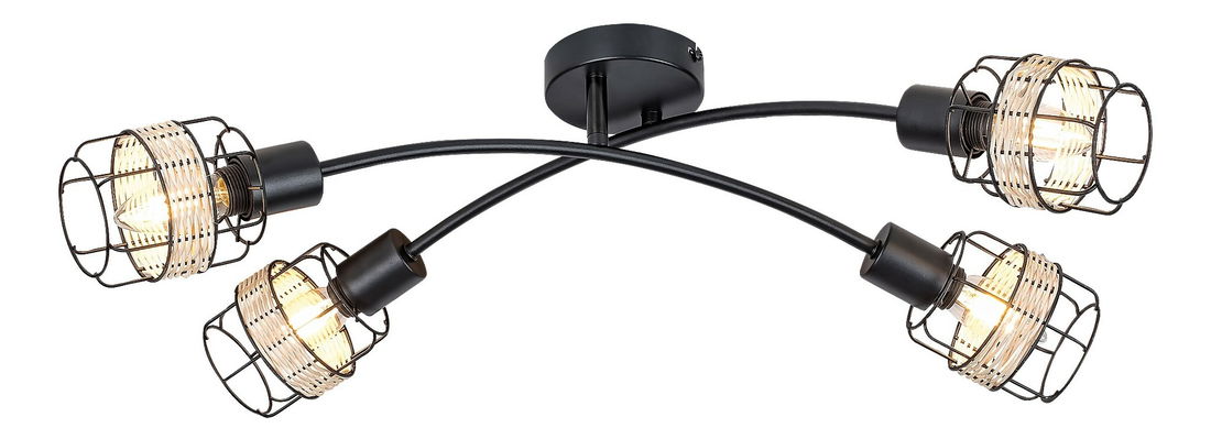 Bodové svietidlo Hopei 5282 (prírodná + čierna)