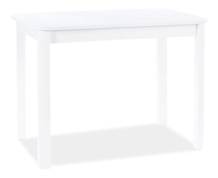 Masă de sufragerie Daniel (alb mat + alb mat) (pentru 4 persoane)