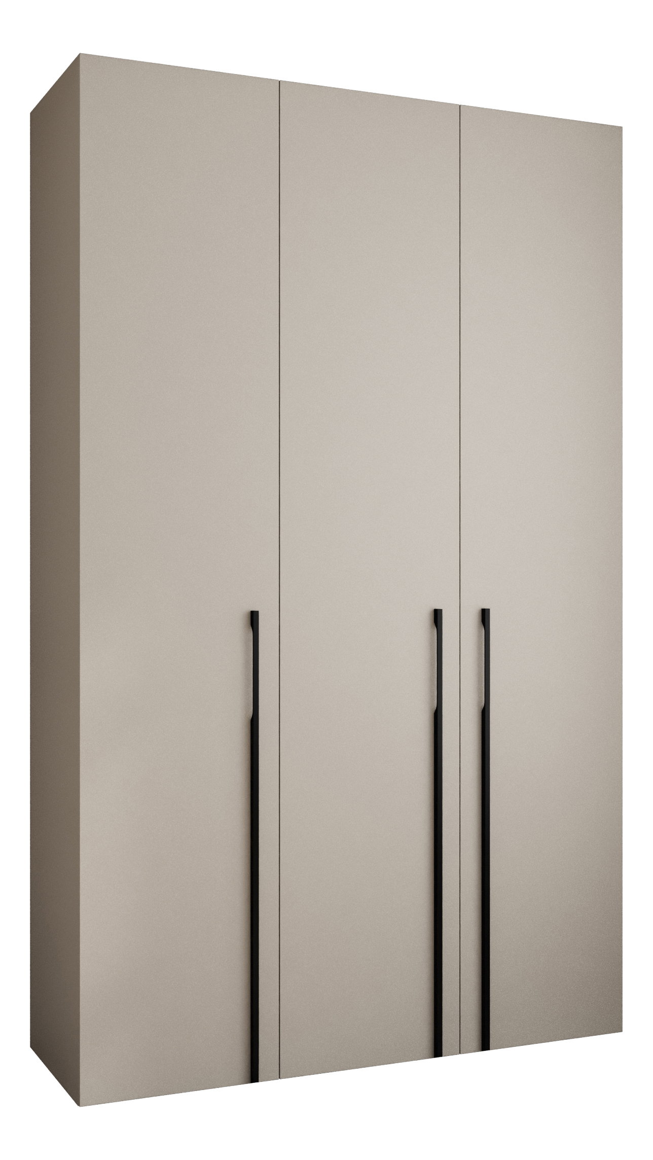 Ruhásszekrény 150 cm Carmela 50-3 (kasmír + fekete)