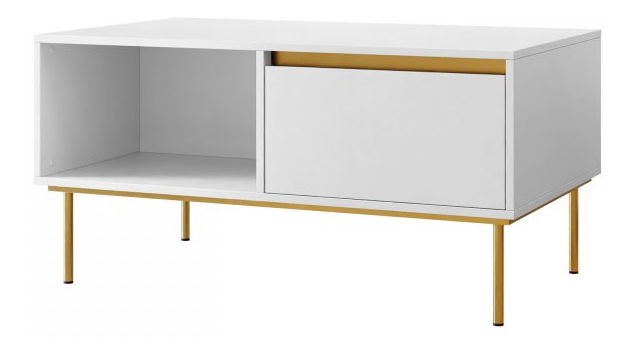 Măsuță cafea Gelean (alb + Auriu) *vânzare stoc