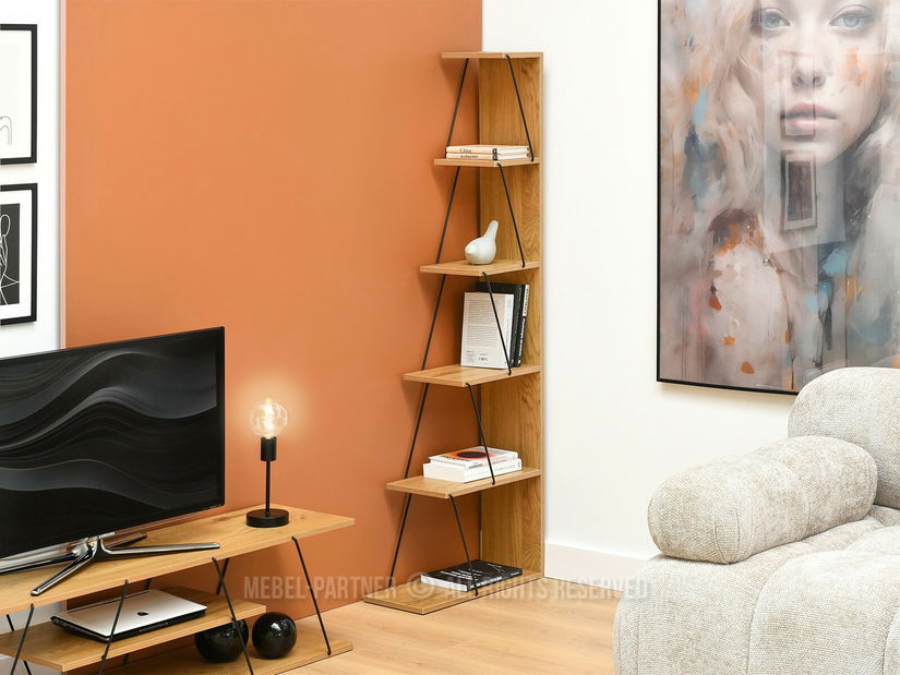 Set za dnevni boravak Healey 2 (hrast + crna)