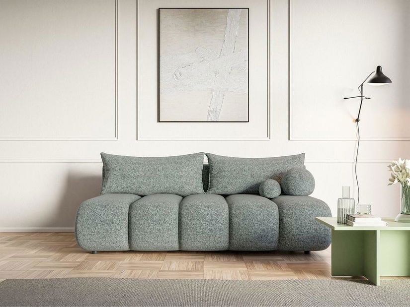 Háromszemélyes kanapé Didier mini (szürke + fekete) 