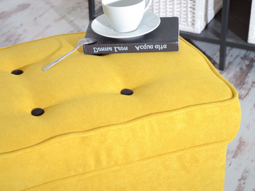 Taburetka Muriera (žltá + orech)