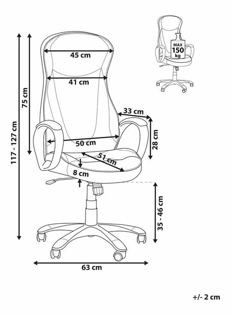 Kancelárske kreslo Farid (béžová)
