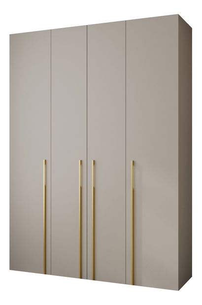 Dulap de haine 180 cm Carmela 50-3 (Cașmir + Auriu)