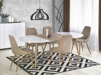 Blagovaonski stol na razvlačenje 120-200 cm Edgar (hrast san remo) (za 6 do 8 osoba)