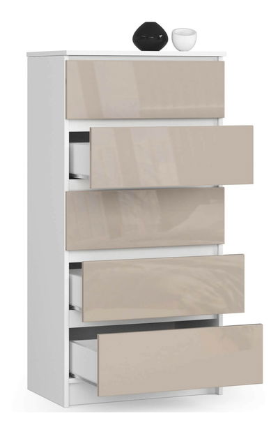 Comodă Kalista V (Cappuccino lucios)