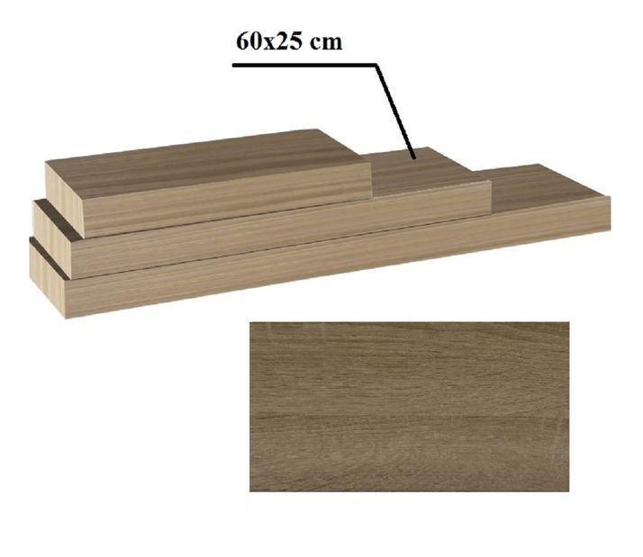 Polica 60 cm Rala (dub truffel)