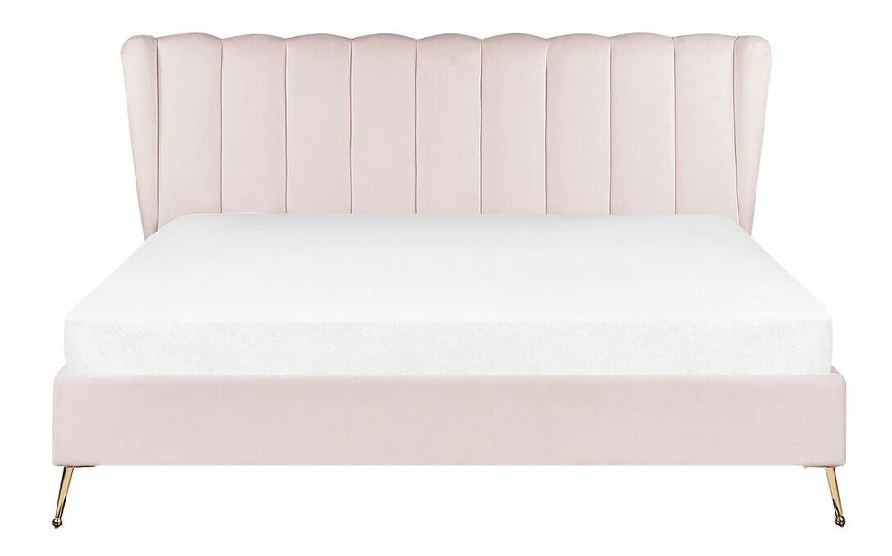 Franciaágy 180 cm Napoli Bonell (krém) (ágyráccsal és matraccal, és tárolóhellyel)