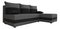 Rohová sedacia súprava Harmony L (sivá + čierna) (P)