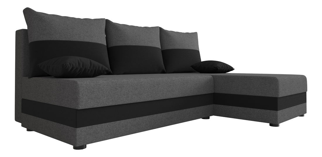 Colțar Harmony L (Gri + Negru) (D)