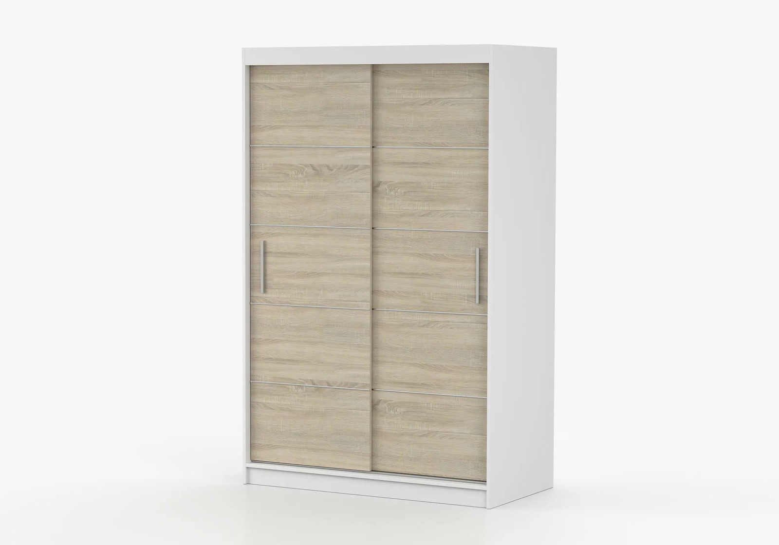 Dulap de haine Nestor 06 (alb + stejar sonoma)