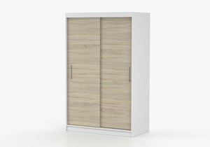 Dulap de haine Nestor 06 (alb + stejar sonoma)