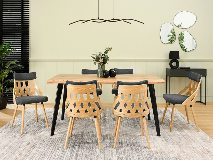 Szék Crab (grafit + tölgy)