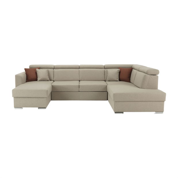 U-alakú sarokkanapé Maidstone (bézs) (J)