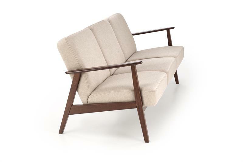 Háromszemélyes kanapé Milian 3 (bézs + dió)