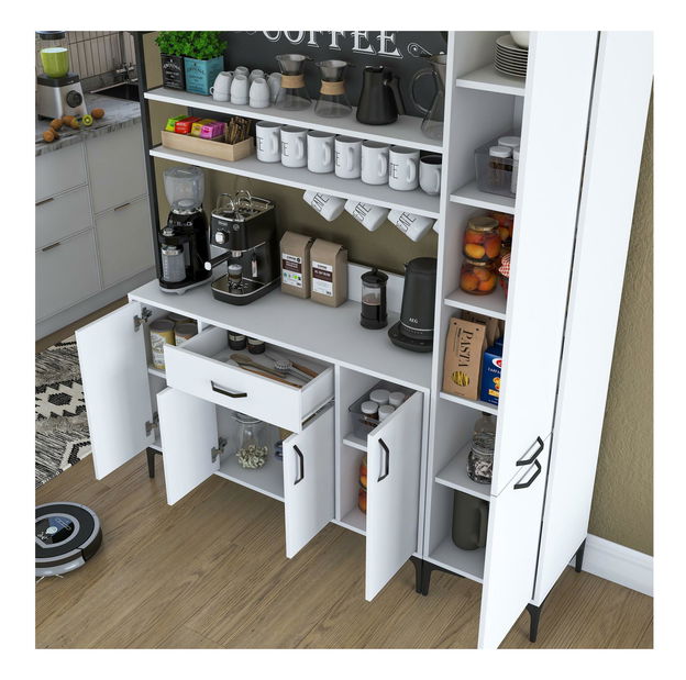 Set kuchynských skriniek Jenaretta 49 (biela + čierna)