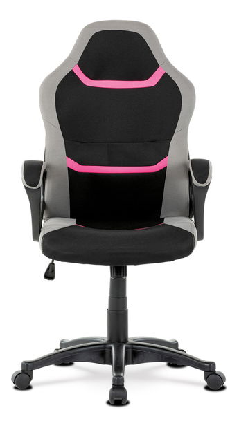 Gamer szék/fotel Leira-L611-PINK (fekete + szürke + rózsaszín)
