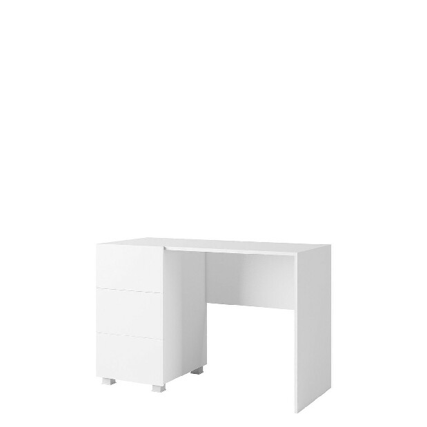Písací stôl Brenali BR08 (biela + lesk biely)