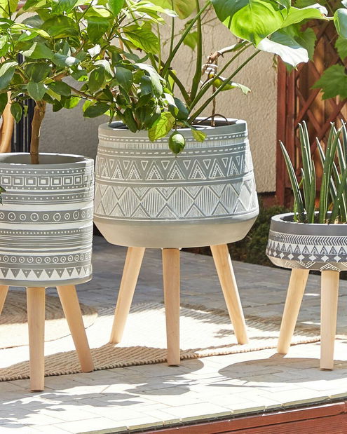 Ghiveci de flori Malhi (gri deschis)