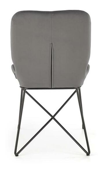 Étkezőszék Korsa (szürke + fekete)