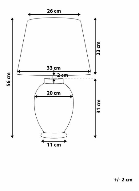 Stolná lampa Buenta (fialová)