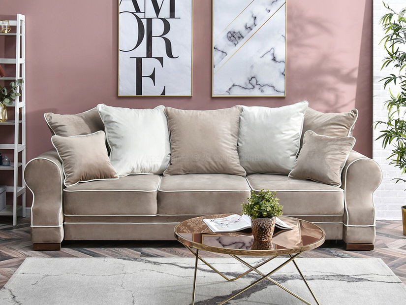 Canapea Canapea trei locuri Taskent (bej)